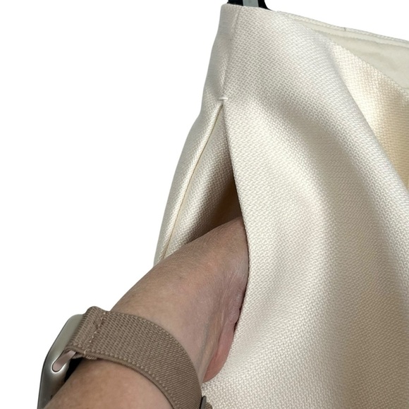 The Row Ivory Max Straight Leg Trousers Women’s Size 2 Minimalist Luxe Style - Picture 5 of 15